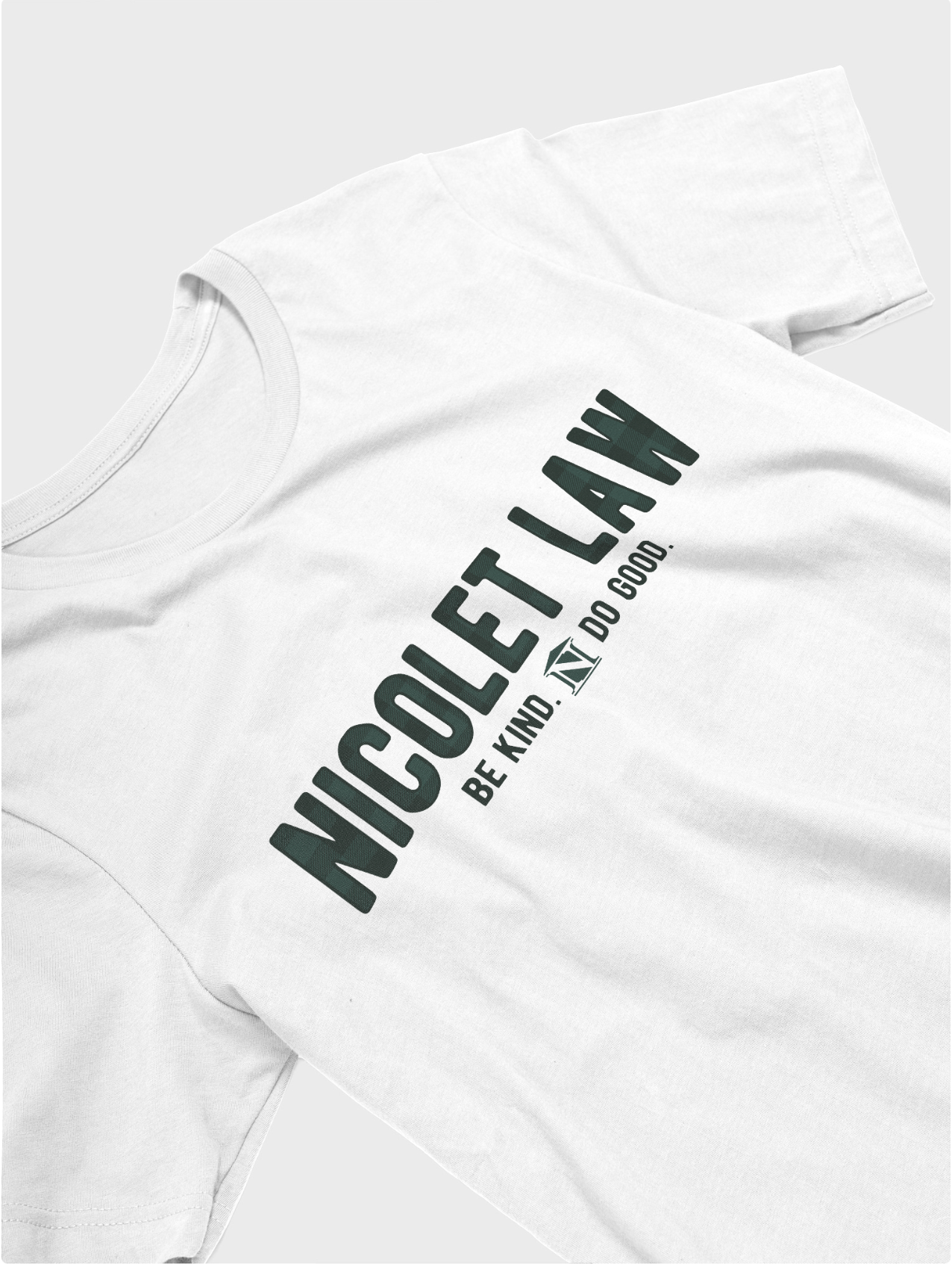 be kind. do good. flannel tee