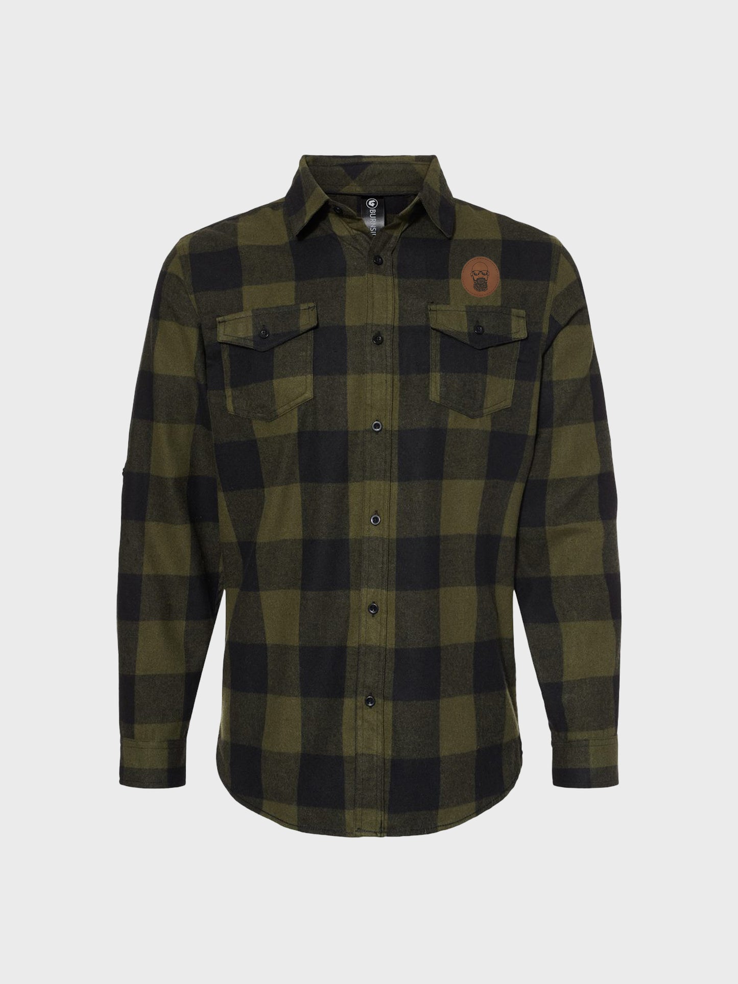 the cabin flannel - forest green