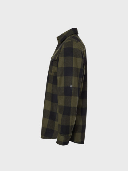 the cabin flannel - forest green